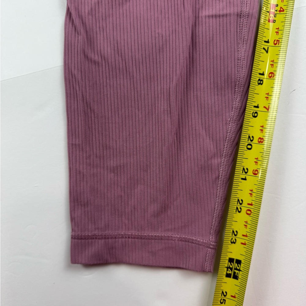 Lululemon Align Ribbed High-rise pants in velvet dust size 12 inseam 24” inseam - Picture 6 of 6